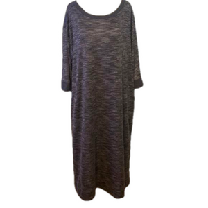 Secret Treasures Nightgown House Dress 3/4 Sleeves Pockets Gray XL